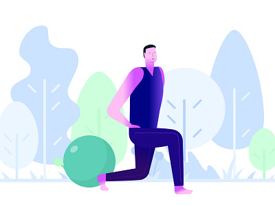 Workout and fitness Illustration