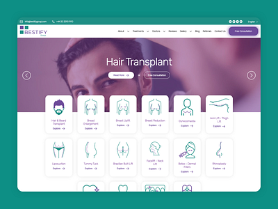 Medical Tourism User Interface aesthetics icons medical medical tourism ui user experience user interface