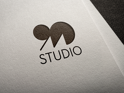 90M Studio Logo brand design studio identity logo