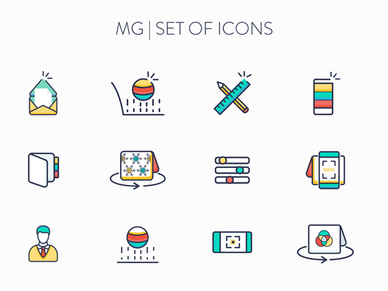 MG UI Design- Icon kit graphic design art direction icon kit icon set ui design icon design