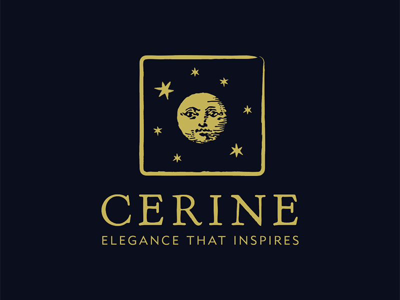 Cerine Logo art direction brand branding color scheme graphic design packaging