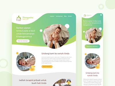 Mansyurina Web Design colorful greens ui web design