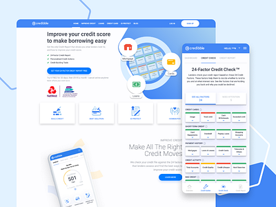Credibble app ui web web design