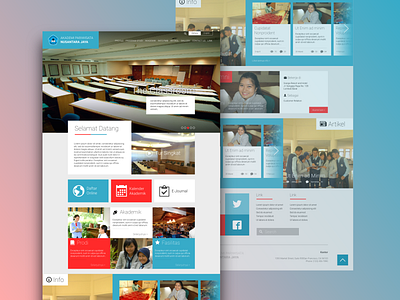 APNJ - Landing Page colorful landing page school website