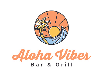 aloha vibes - logo design