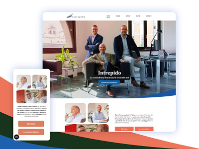 Intrepido website advisor website branding colorful website financial website homepage legal website ui uxui web website