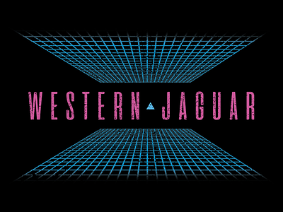 Western Jaguar Horizons Tee 80s apparel apparel design band branding band merch illustrator merch merch design music design t shirt texture
