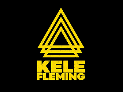 Kele Fleming T-Shirt adobe branding design geometric design graphic design illustrator music music design textured triangles tshirt tshirt design