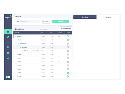 Document Management System UI Design - Light Theme