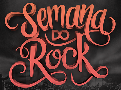 Semana Do Rock 2017 caligrafia calligraphy lettering music rock type