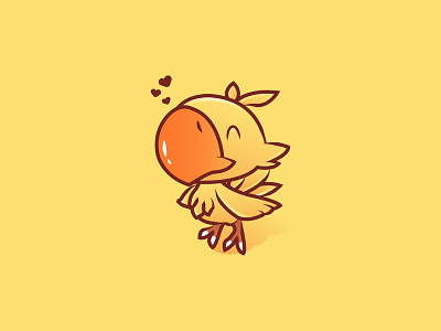 The Chocobo character character design flat design illustration