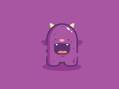 Happy Monster character character design cute monster ui