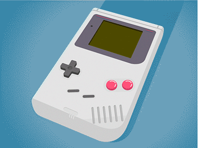 Gameboy (advanced) after effects animation game boy gameboy gif illustration video game