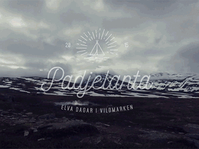 The Padjelanta Hike after effects gif gopro hiking mountain parallax sweden typography