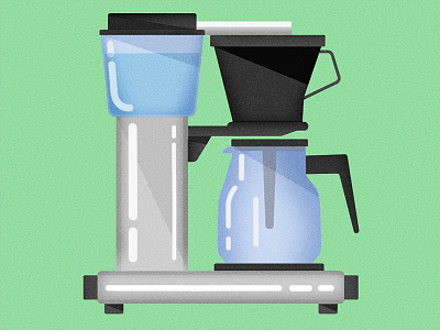 Coffee Maker blue coffee green illustration illustrator mocca simple vector
