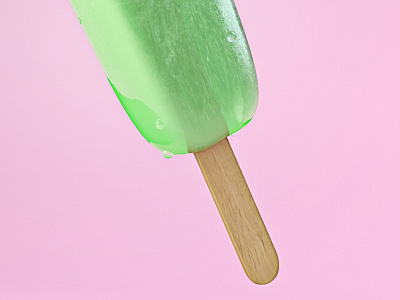 Popsicle close up