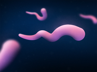 Wiggle gradient illustrator photoshop purple worm