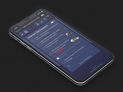 Task Manager Prototype app black dark interface ios iphone manager task ui