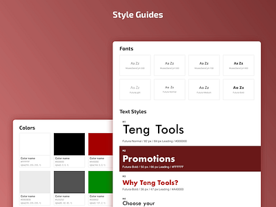 Teng Tools USA Style Guides