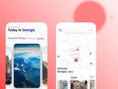 Tourist app feed activity feed feed map maps tourism tourist uxdesign uxui