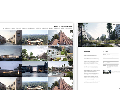 Architecture firm architecture branding design project ui web