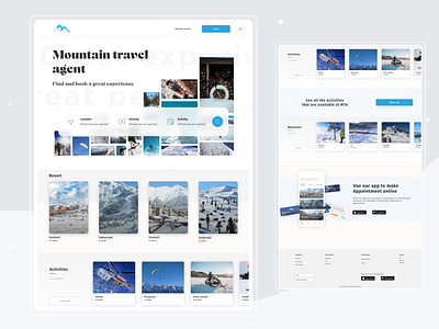 Travel agent Landing page