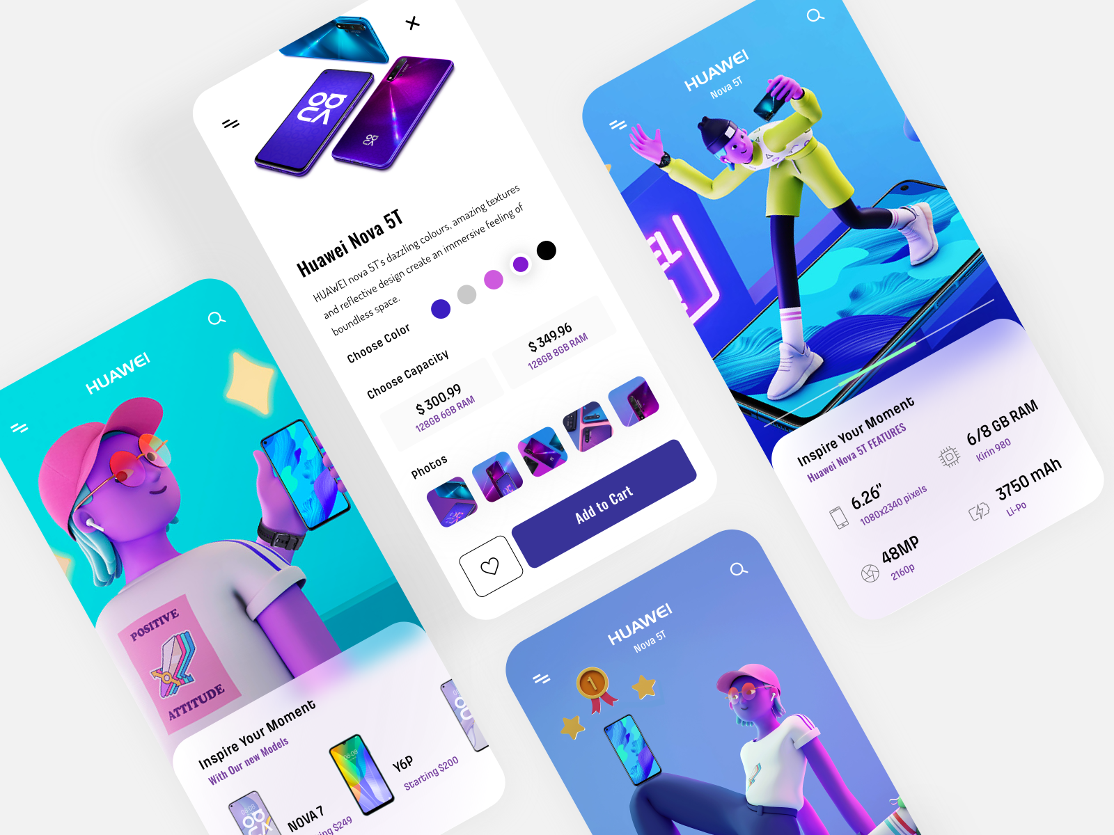 Huawei App Design by Shivangi Mahajan on Dribbble