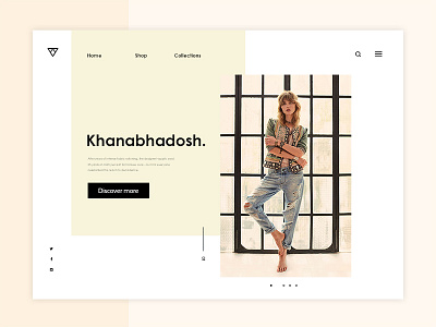 Fashion Website Landing Page fashion landing page minimal web