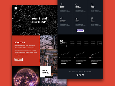 Company Landing Page app branding design landing page minimal ui