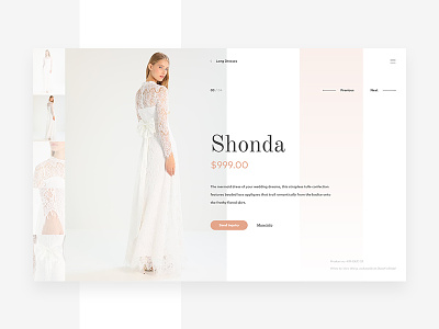 Wedding Fashion Shop Concept app concept fashion flowers pwa shop ui ux web wedding white woman
