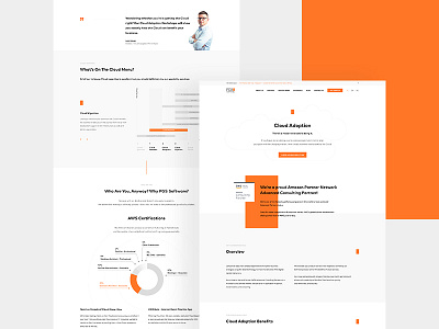 PGS Landing Page brand clean it landing orange page pgs software ui ux web white