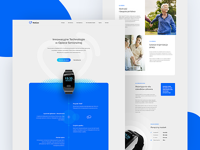 NexCare - landing page band care clean design health landing page product ui ux
