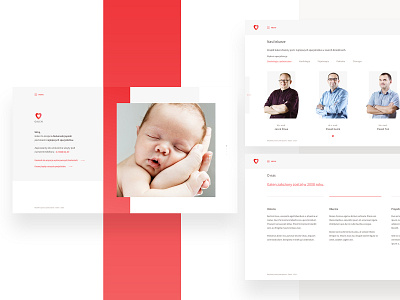 Galen Clinic clean design landing page ui ux web white