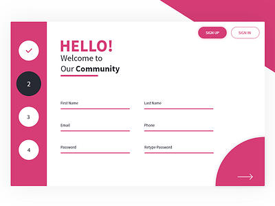 Hello Dribbble! dribbble hello login login page screen ui ux