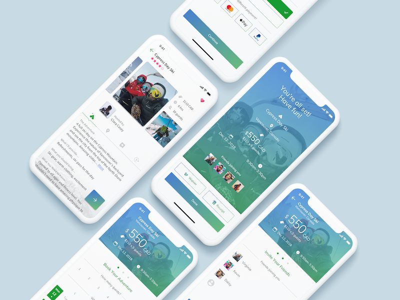 Adventures App Booking Ui By Felix Cheng For Ttt Studios On Dribbble