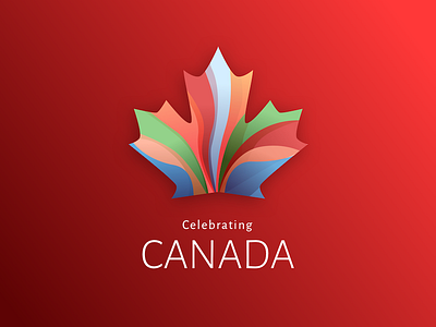 Happy Canada Day art color design gradient graphic design illustration red sketch vector