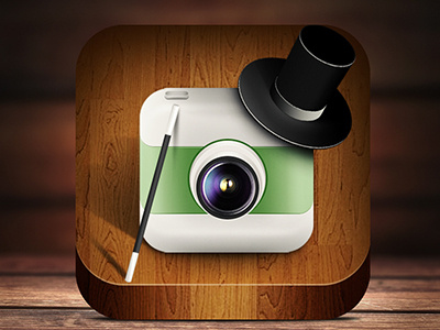 Magic Camera iOS Icon camera hat icon ios magic realistic