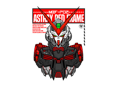 Astray Red Frame apparel artwork astrayredframe gundam gundamseedvsastray gundamshirt gunpla mecha robot tshirt