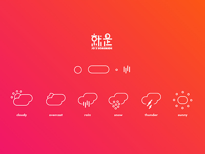 Weather icon app color icon red ui