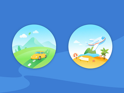 Daily Illustration color icon illustration sketch travel