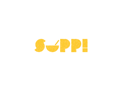 supp! branding logo restaurant soop yellow