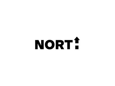 NORTH negtive space typo typography