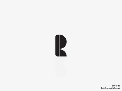 r letter / day 04 adobe graphic design illustrator lettering logodesign ralfsdesigndays