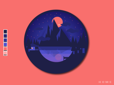 HOME adobe badge design dribbble graphic design illustrator rafsdesigndays