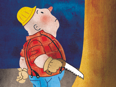 May18 Savage Love - Size Matters art illustration joe newton lumberjack savage love size matters