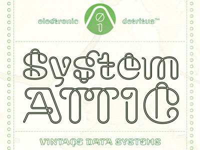 Clip clip computer data design font joe newton joseph newton ondrej job paper paperclip specimen type typography urtd veer vintage