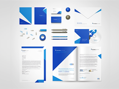 Concierge Medicine branding blue branding medical