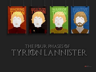 The Four Phases of Tyrion Lannister game of thrones got illustration lannister poster tyrion