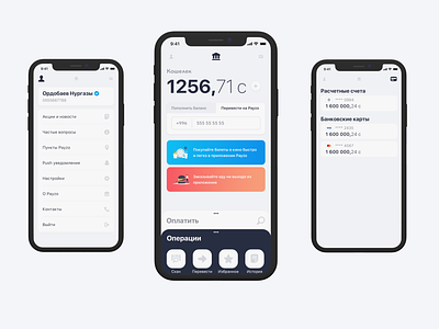 Concept for mobile wallet bank bank app design ui user experience user interface ux-ui wallet wallet app