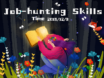 College Students'Job-hunting Skills banner illustration